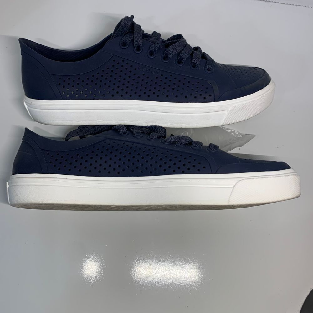 Crocs Navy Citilane Roka Court Lace Comfort Shoes/Sneakers Women 9 - Picture 7 of 8